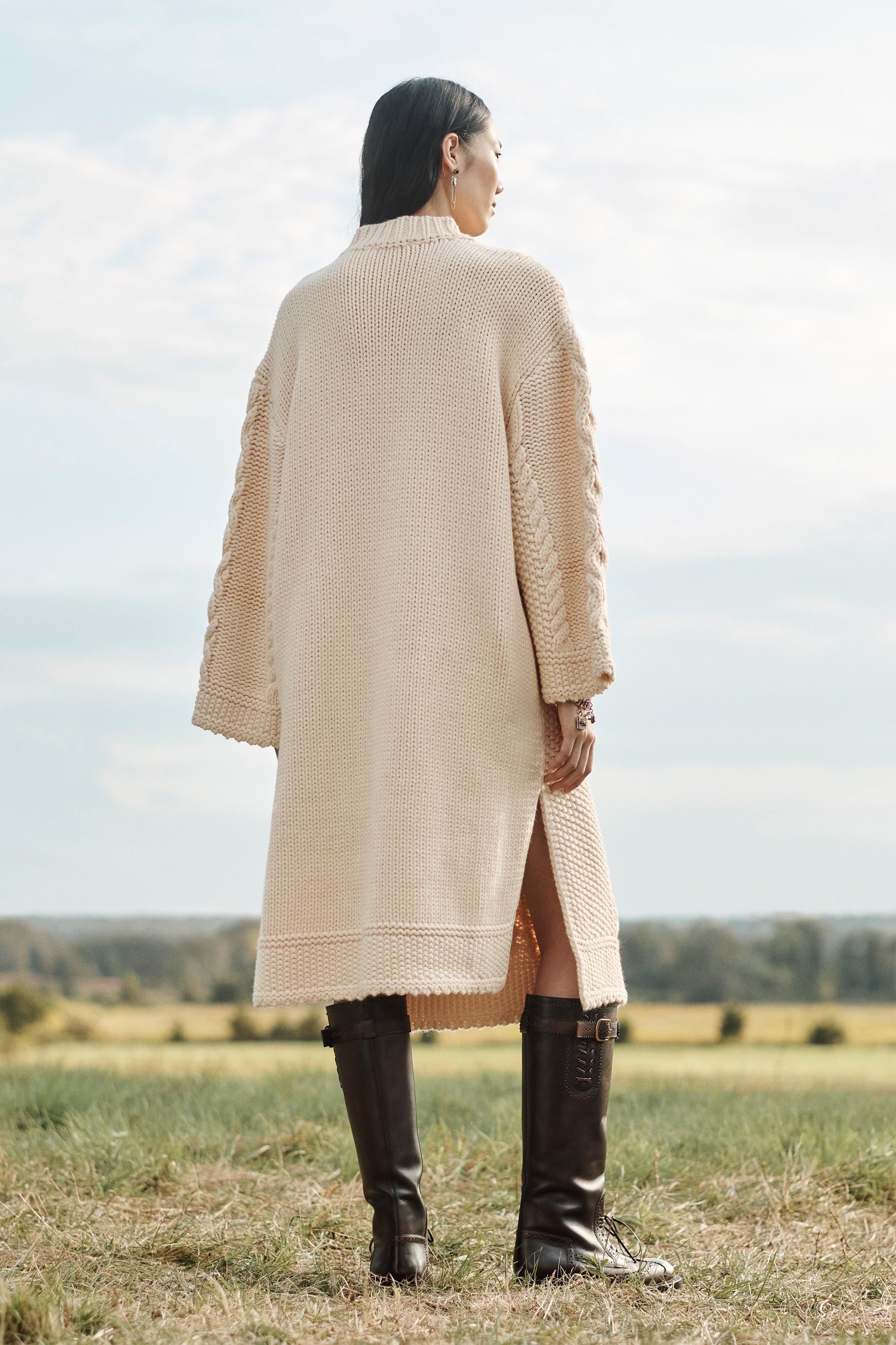 PONCHO EN MAILLE À CORDONS ÉDITION LIMITÉE