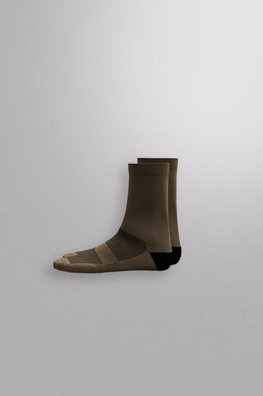 Zara CYCLING SOCKS - Gray green