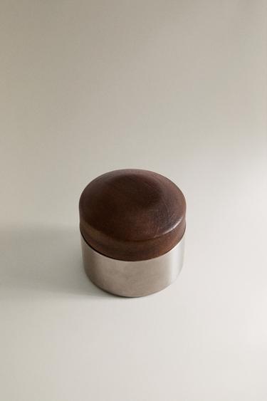 ACACIA WOOD AND STEEL COFFEE AERATOR - Steel by Zara - Image 1