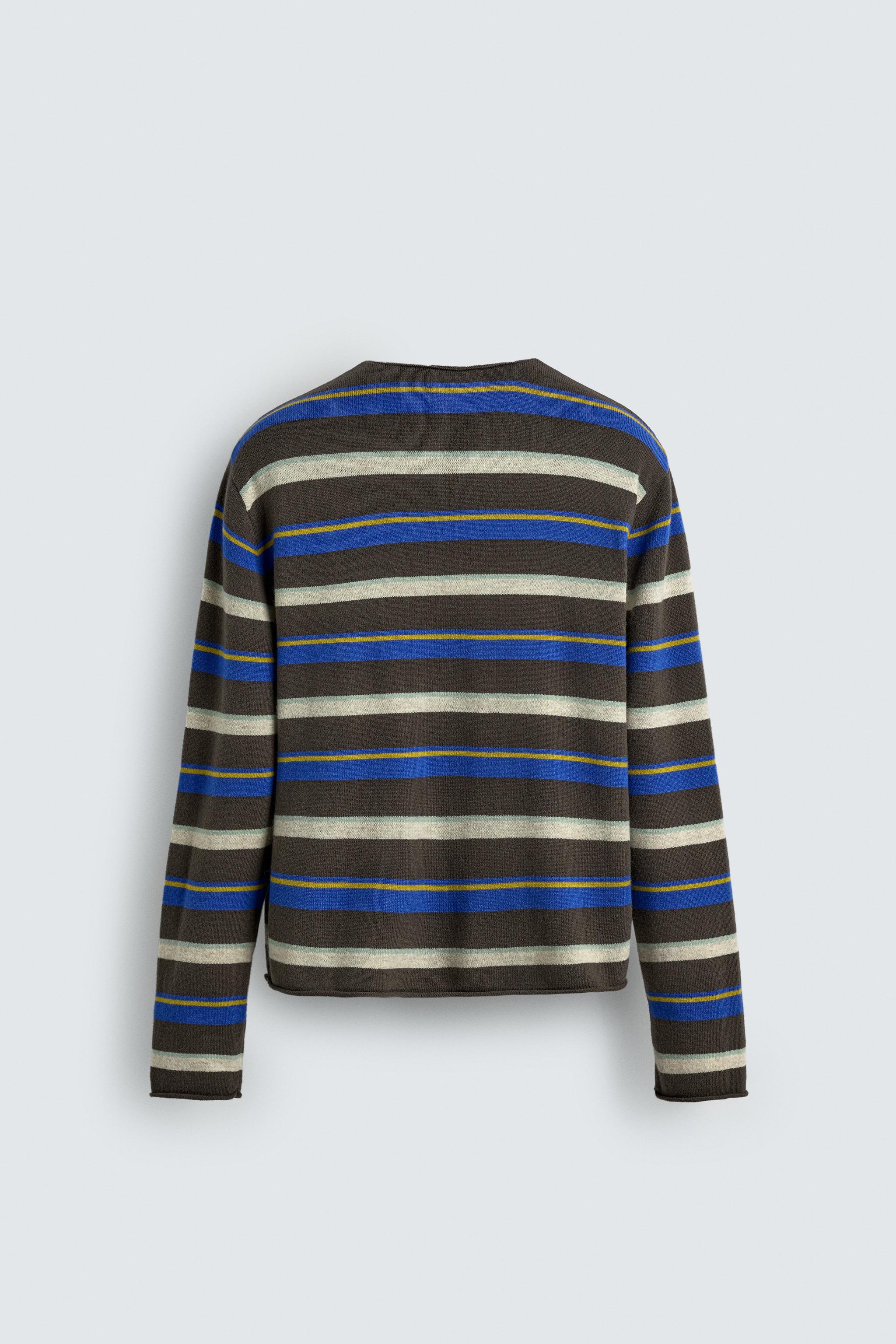 ストライプ柄ジャカードセーター - ストライプ | ZARA Japan / 日本