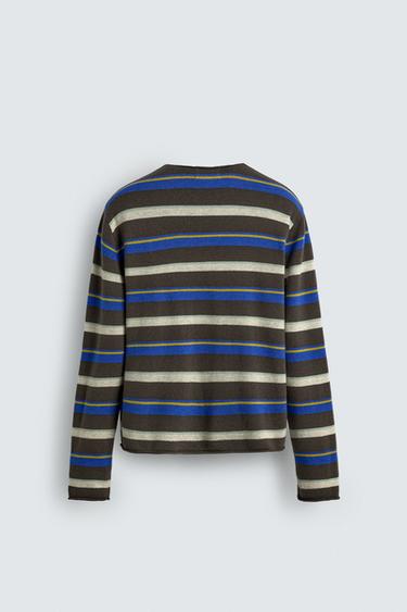 STRIPED JACQUARD JUMPER - striped by Zara - Image 7