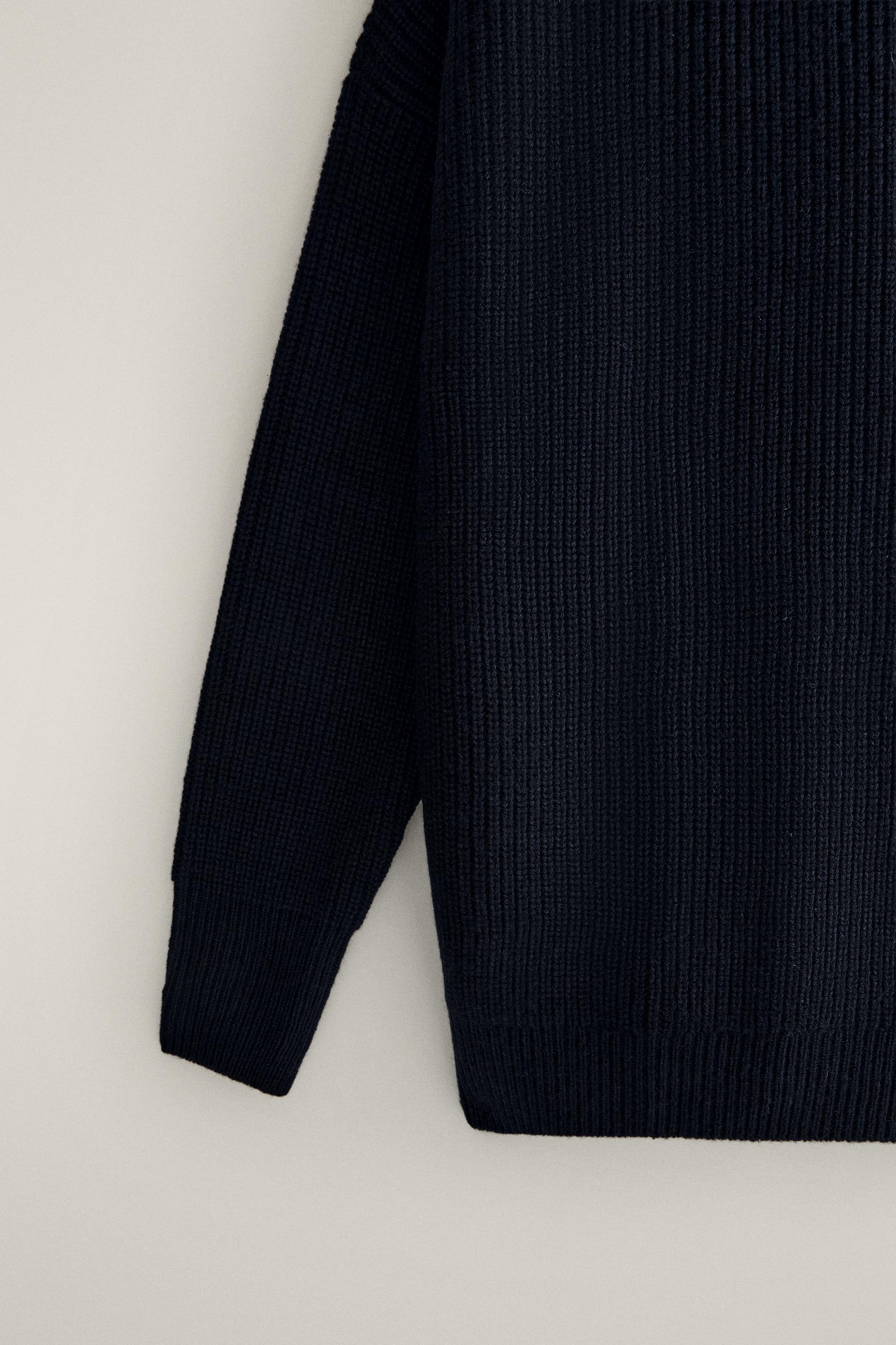 WOOL SWEATER WITH ZIPPER