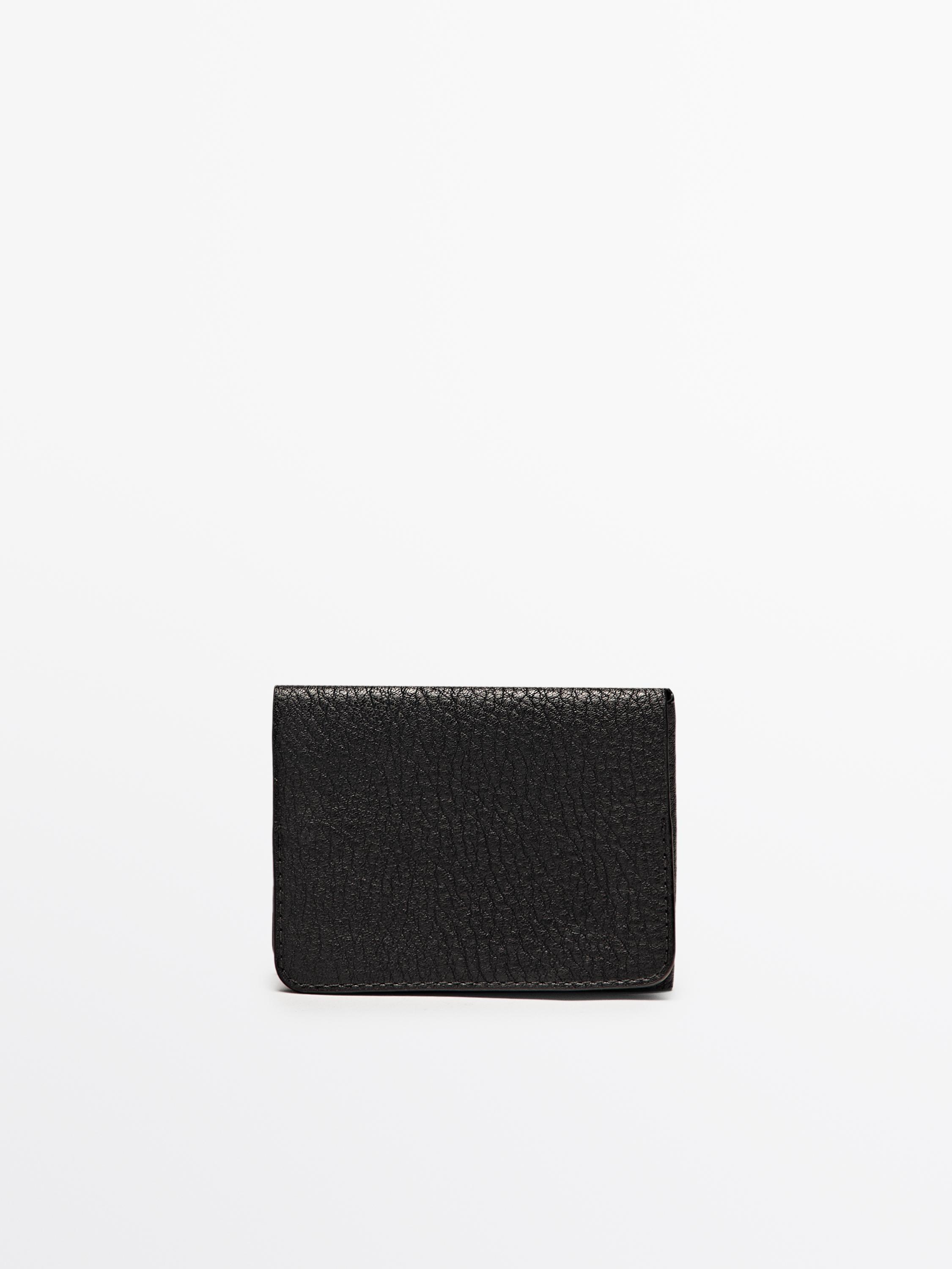 Card Holder Cartera Magica Massimo Dutti Leather Wallet Massimo