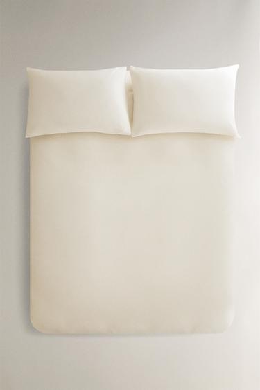 COTTON JERSEY DUVET COVER - Sand by Zara - Image 0