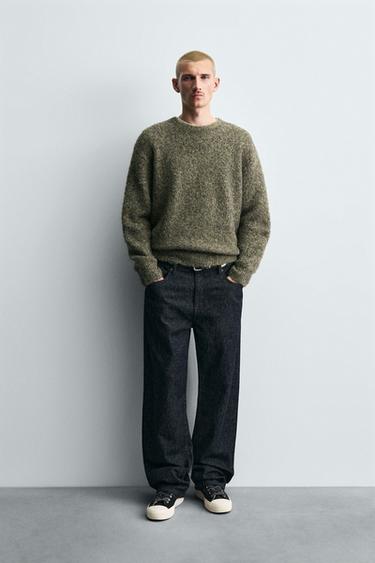 BOUCLÉ TEXTURED JUMPER - Green by Zara - Image 0