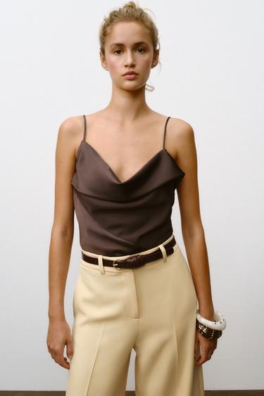 CULOTTE TROUSERS WITH BELT - Yellow by Zara - Image 3
