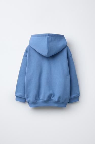 TEXT ZIP-UP JACKET - Mid-blue by Zara - Image 1
