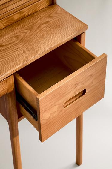BUREAU EN BOIS - Beige clair de Zara - Image 2