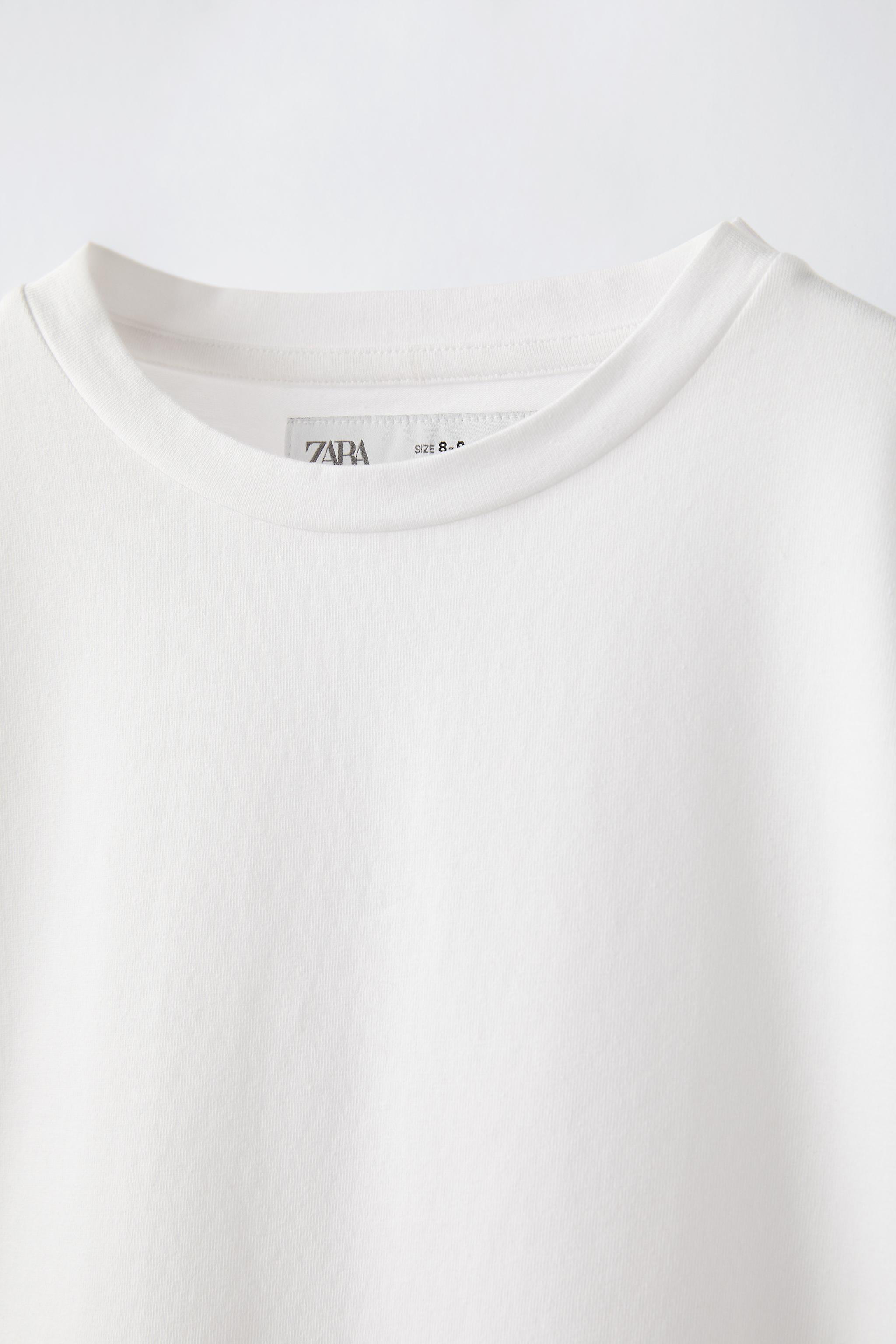 polera blanca zara hombre