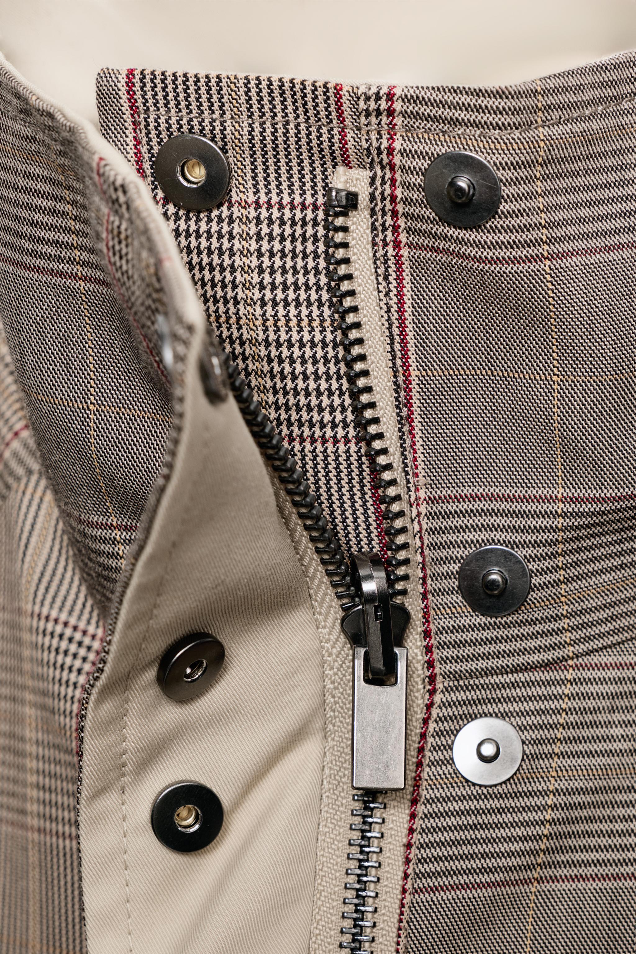 ZW COLLECTION REVERSIBLE CROPPED TRENCH COAT