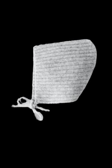 STRICKMÜTZE MIT RIPPENMUSTER - Grau meliert von Zara