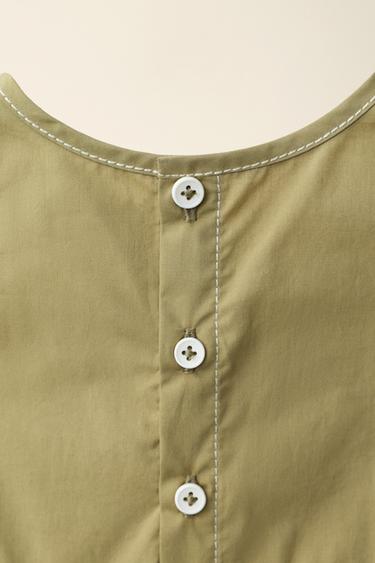 BODY SURPIQÛRES CRÉÉ PAR CARAMEL LONDON X ZARA - Kaki de Zara - Image 3