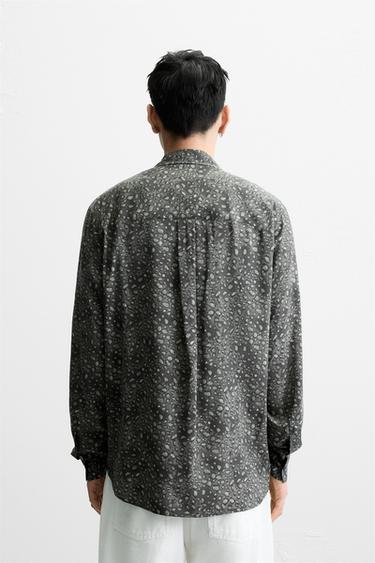 ABSTRACT PRINT SHIRT - Grey by Zara - Image 2