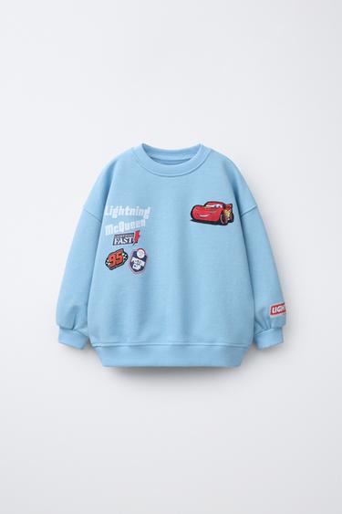 ТОЛСТОВКА С ПРИНТОМ CARS LIGHTNING MCQUEEN © DISNEY — ВЫЦВЕТШИЙ СИНИЙ от Zara