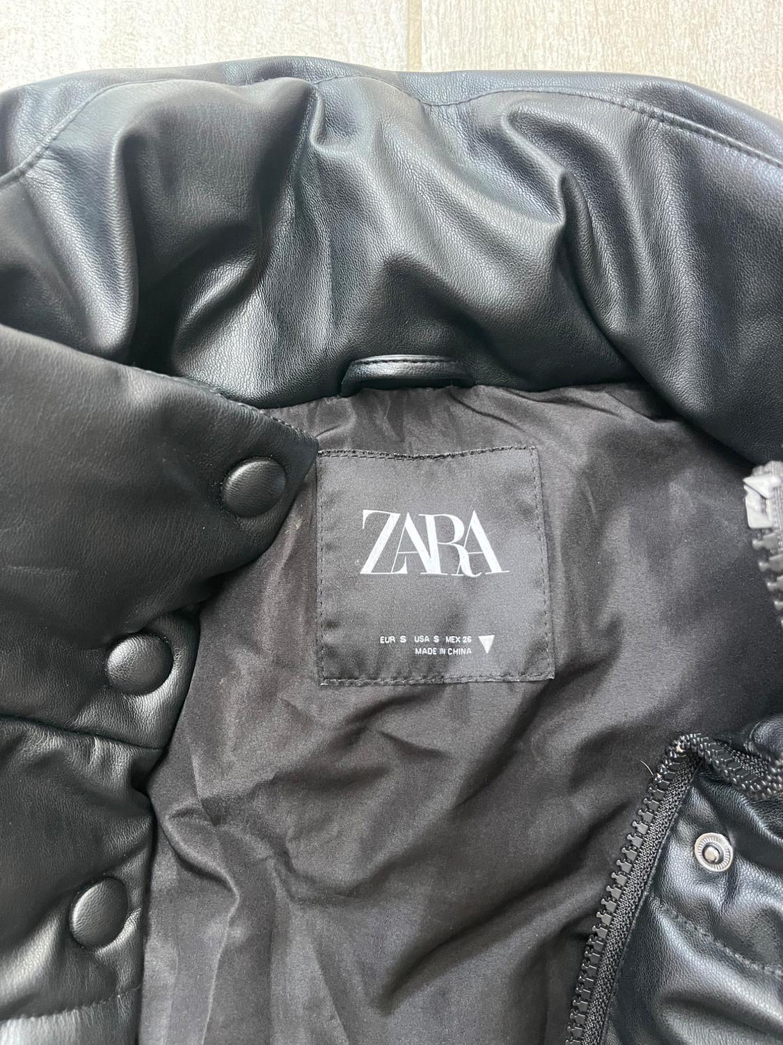 FAUX LEATHER PUFFER GILET - Image 2