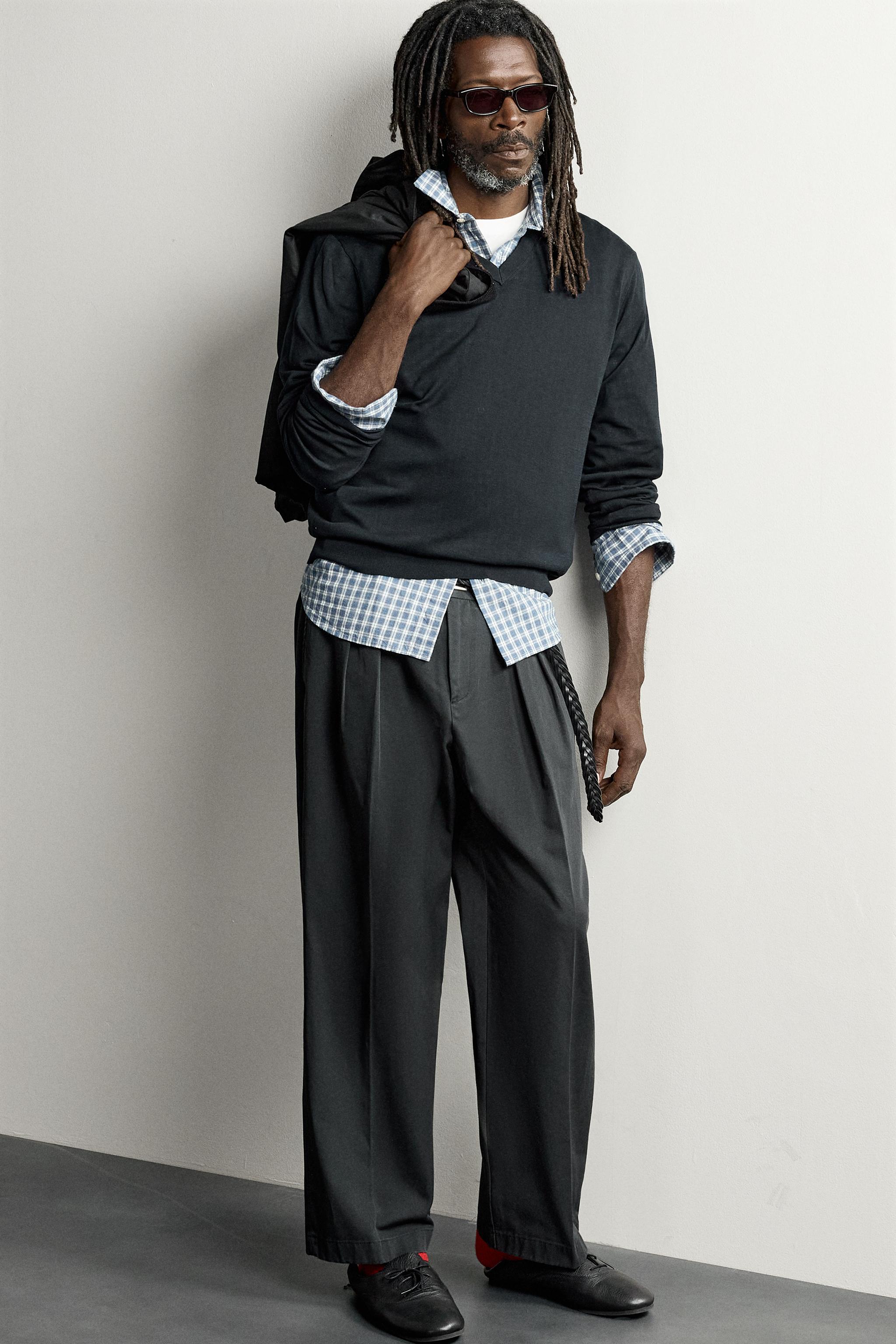 AARON LEVINE X ZARA PLEATED CHINOS