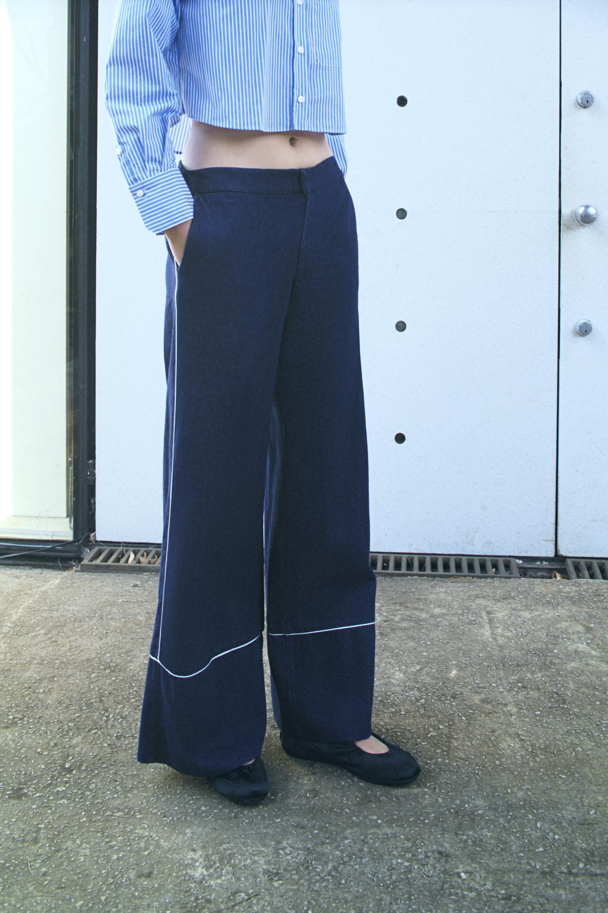 ZARA - 新品 ♡ ZARA キラキラ スパンコール ワイド ストレッチ