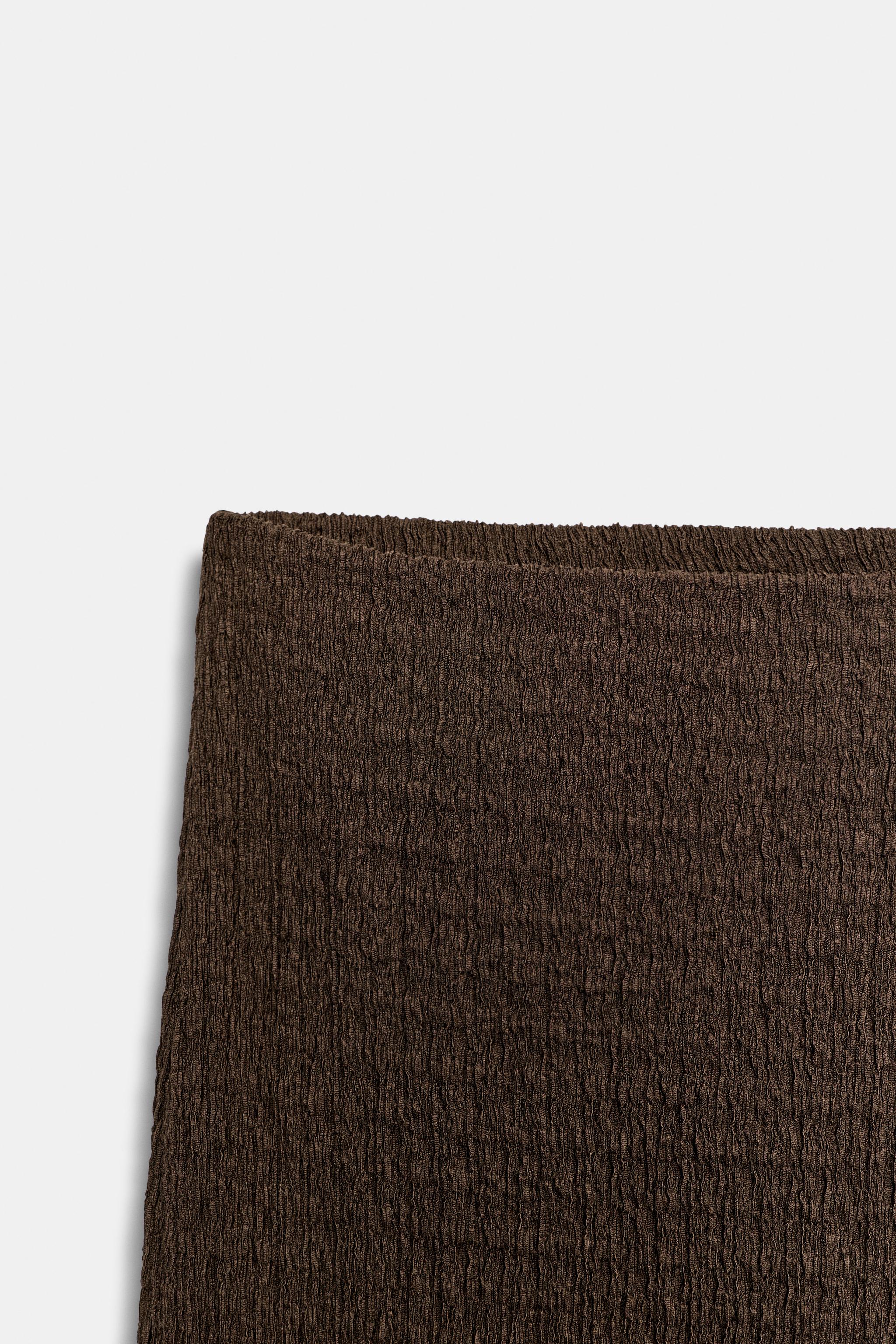 PANTALON DROIT TEXTURÉ