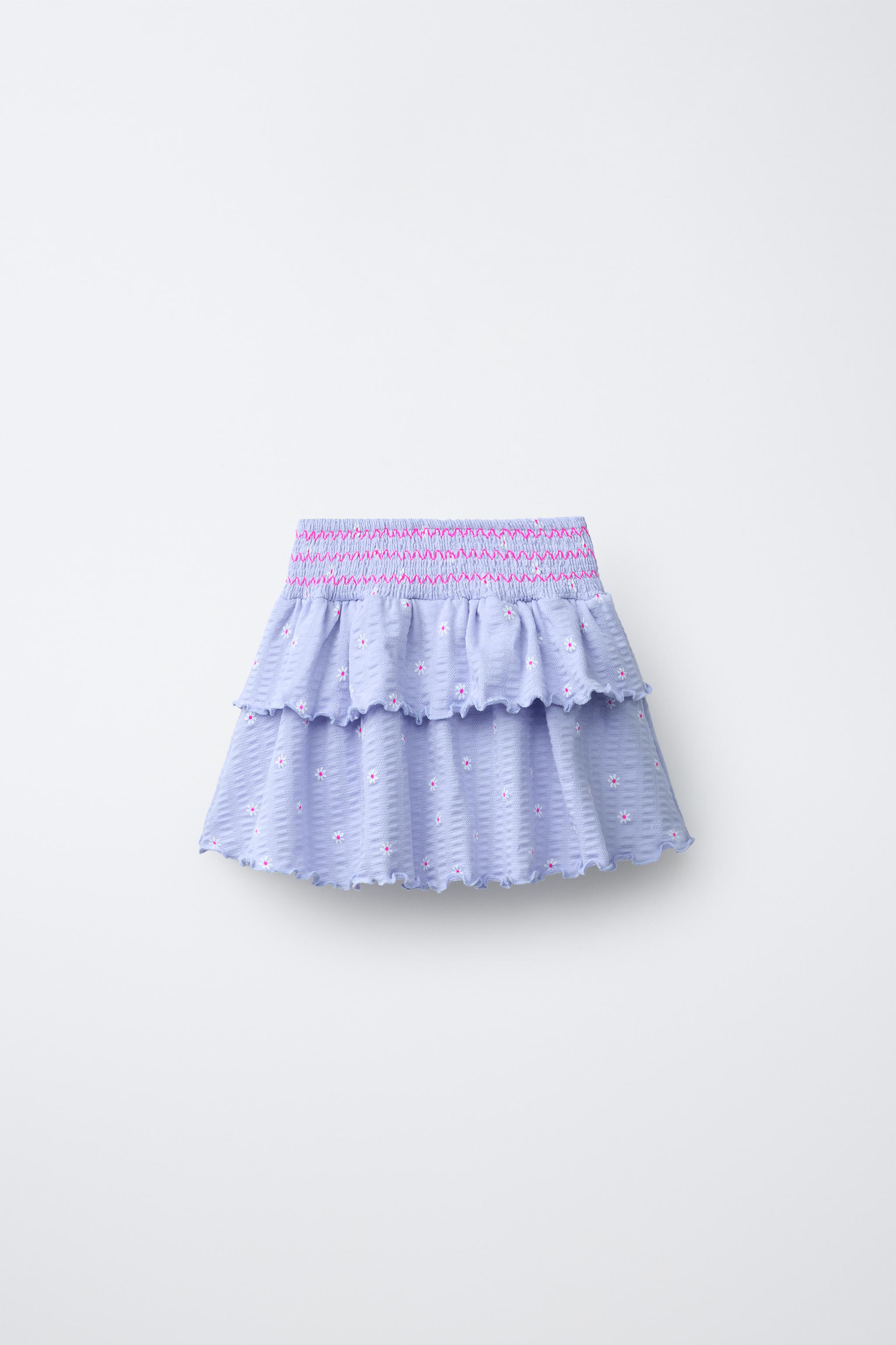 JUPE-SHORT TEXTURÉE À FLEURS