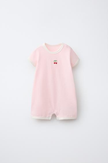 TWO-PACK OF CHERRY SLEEPSUITS - Pink by Zara - Image 1