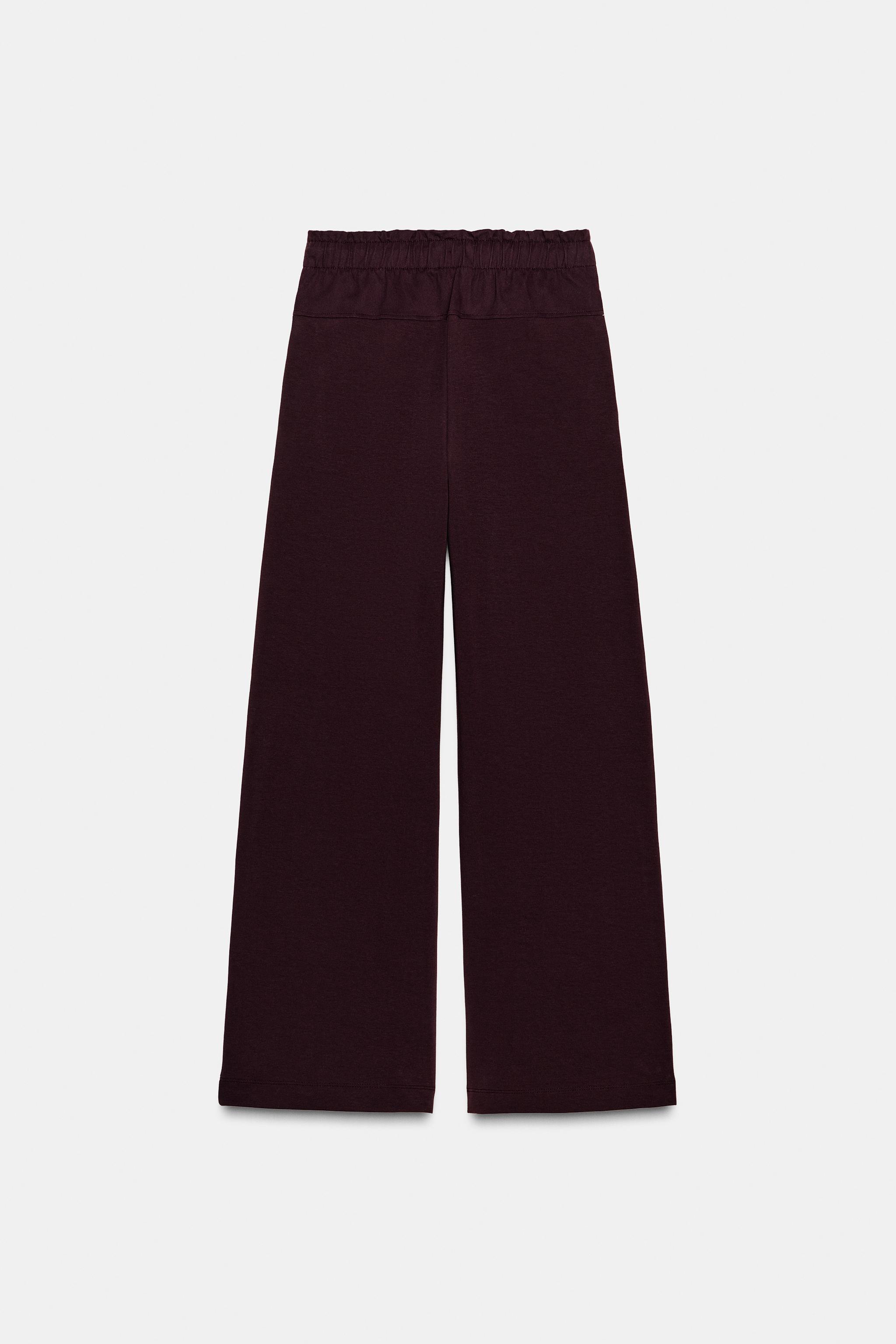 CONTRASTING FABRIC PANTS