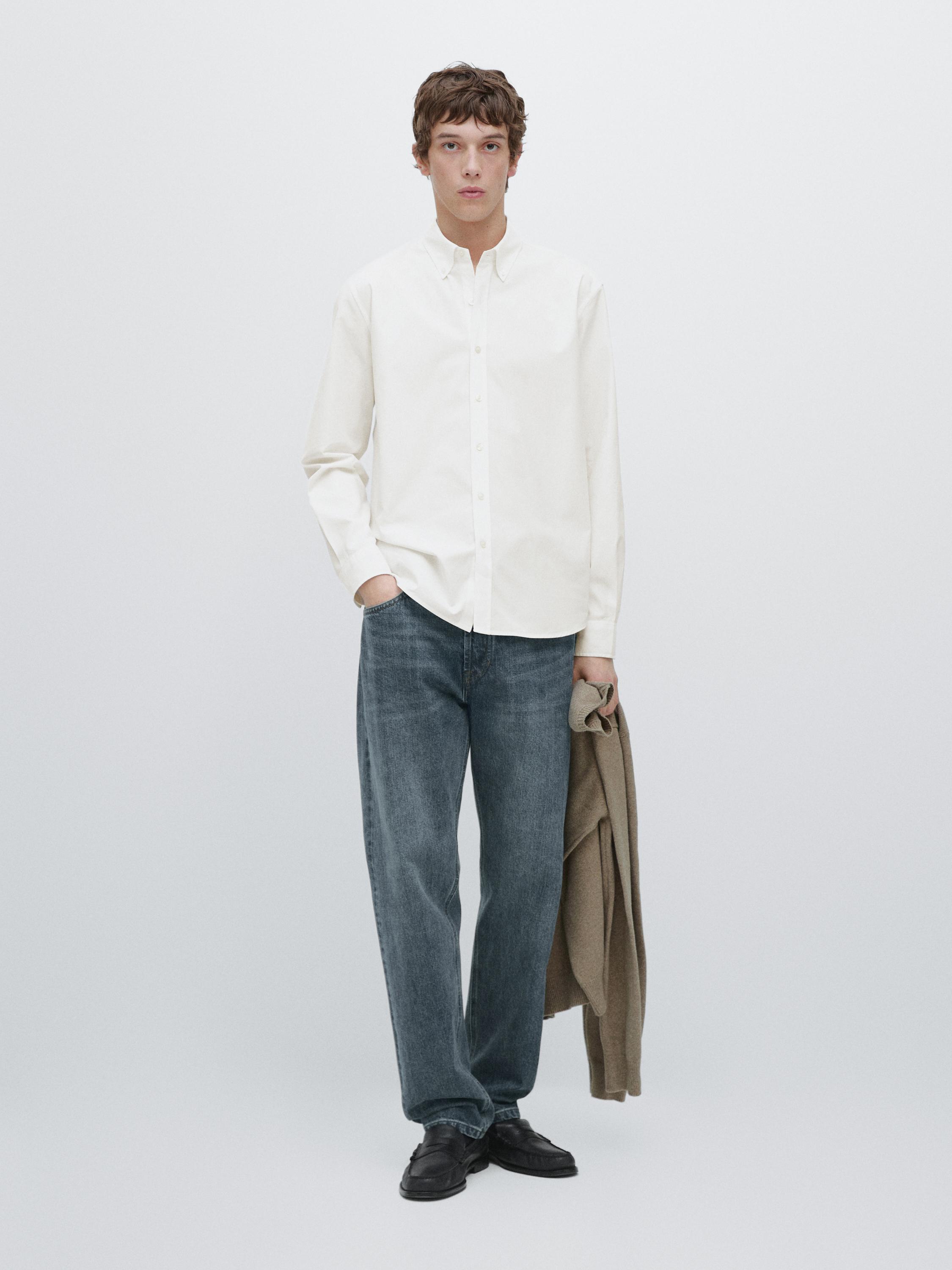 Regular fit 100% cotton shirt
