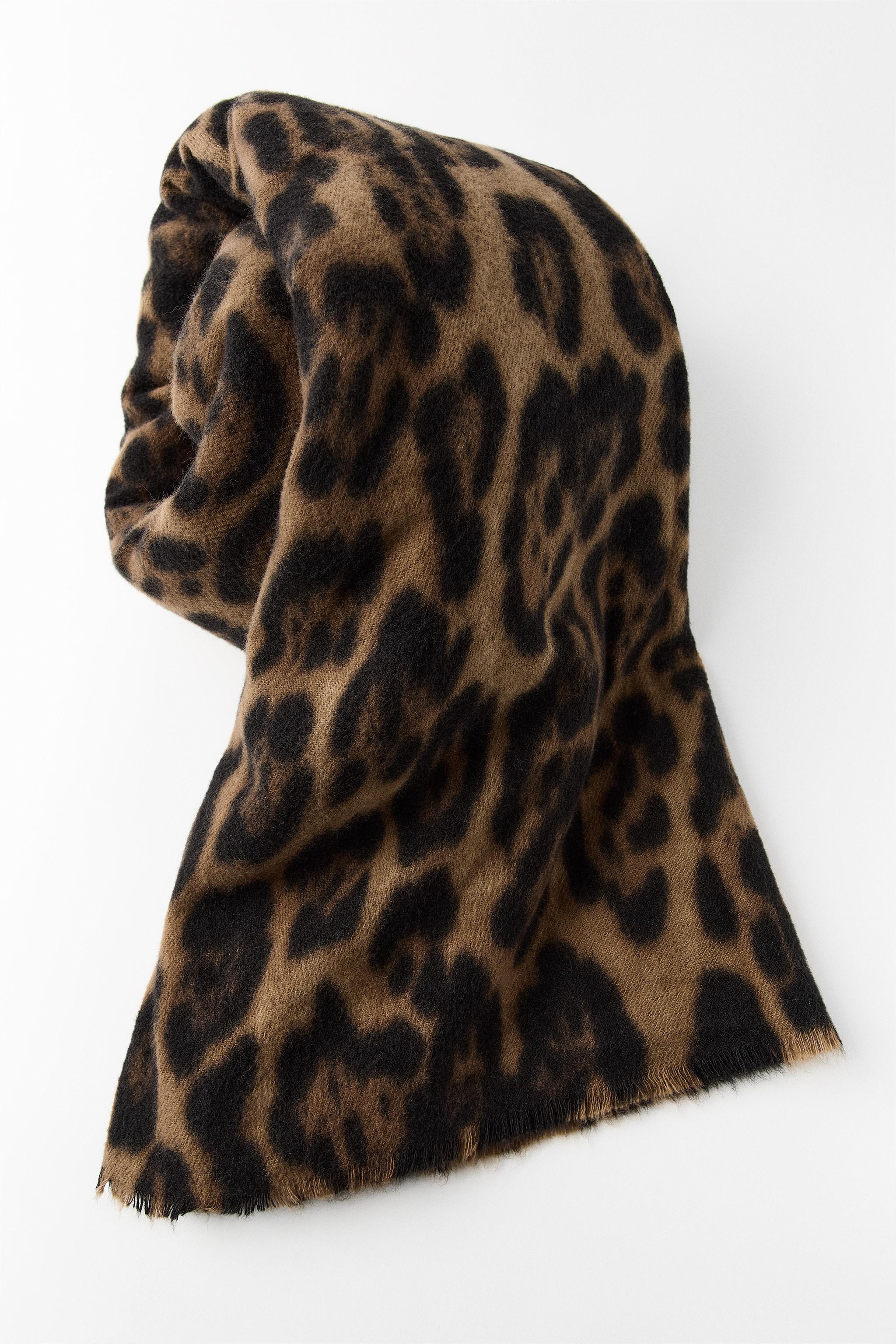 Zara Leopard Silk Scarf Zara Leopard Scarf