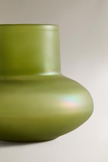 PETIT IRIDESCENT GLASS VESSEL I COLIN KING - Green by Zara - Image 3