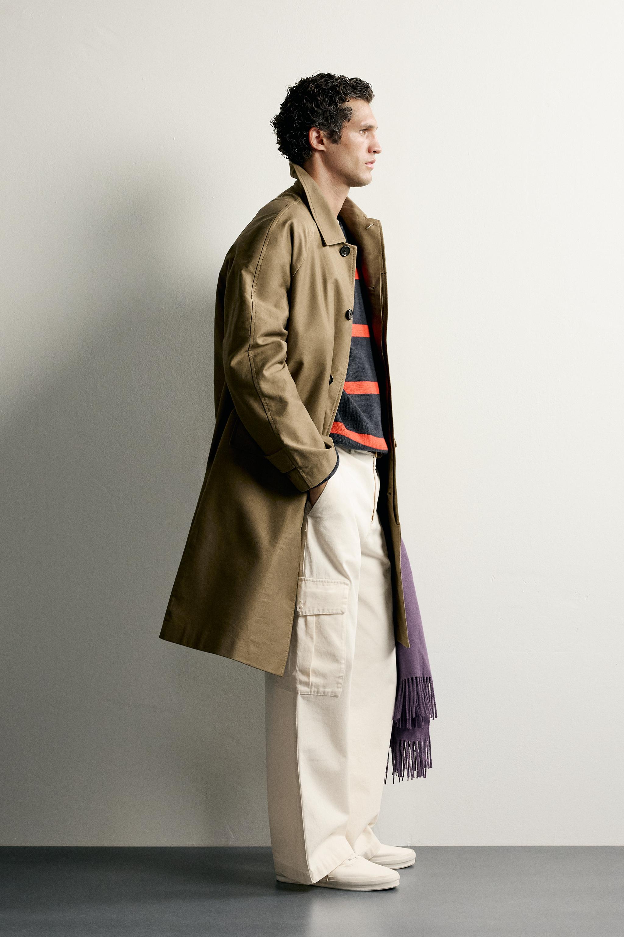 TRENCH REGULAR FIT EN COTON