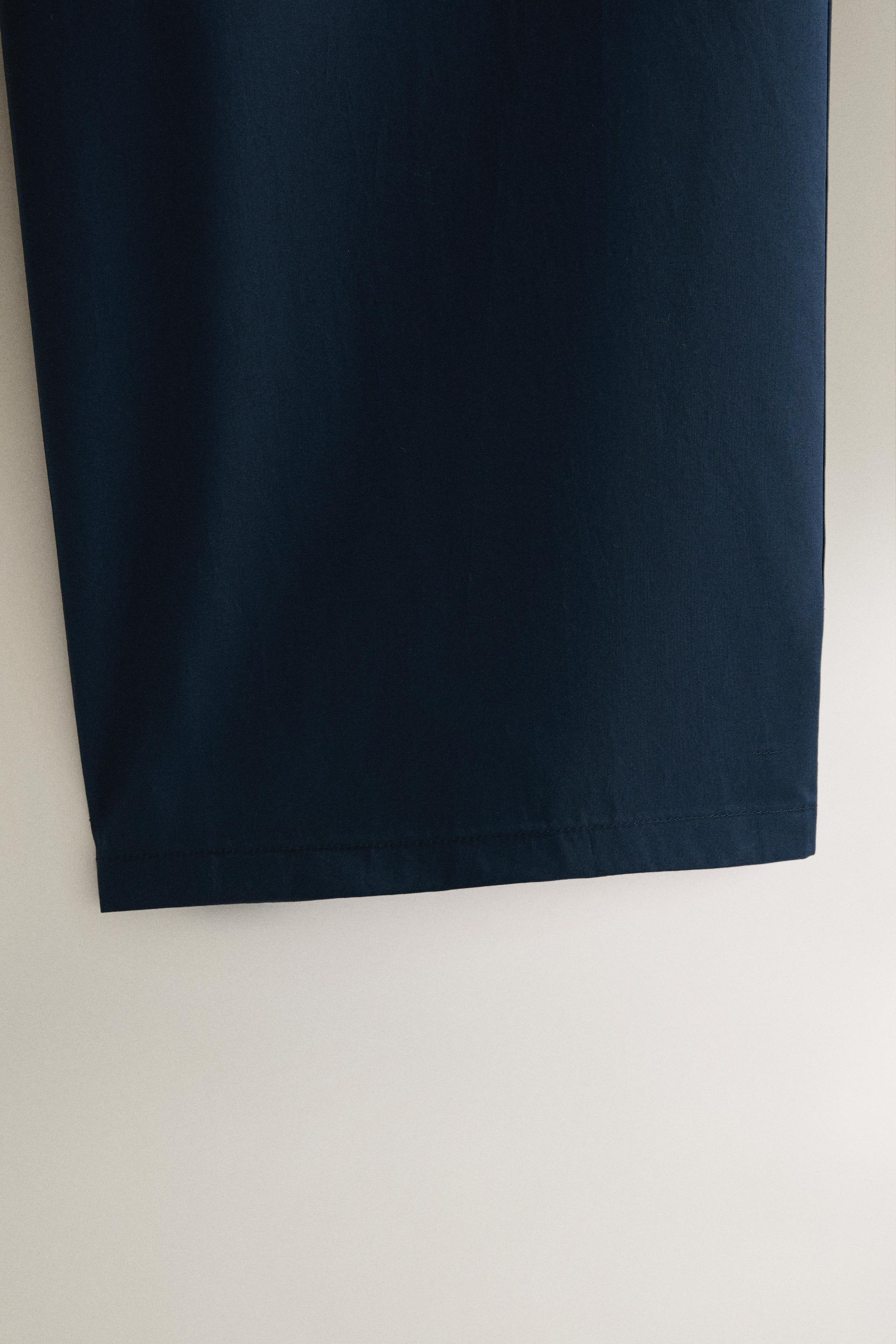 COTTON POPLIN TROUSERS