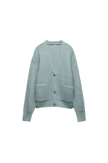 JEWEL BUTTON KNIT CARDIGAN