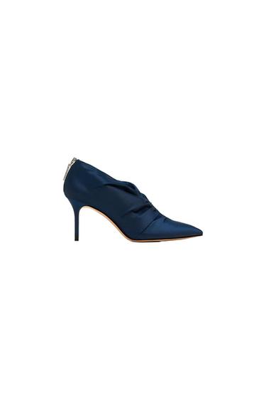 HIGH HEEL ANKLE BOOTS WITH GATHERED DETAIL