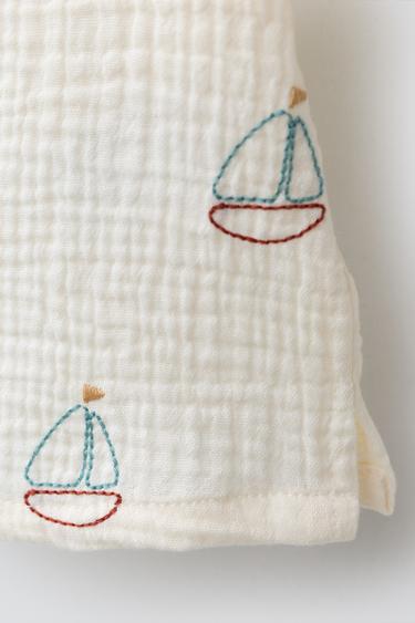 CHEMISE TEXTURÉE BATEAUX - Écru de Zara - Image 3