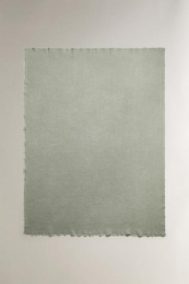 MEHRZWECKDECKE AUS LEINEN UND BAUMWOLLE - Blau von Zara