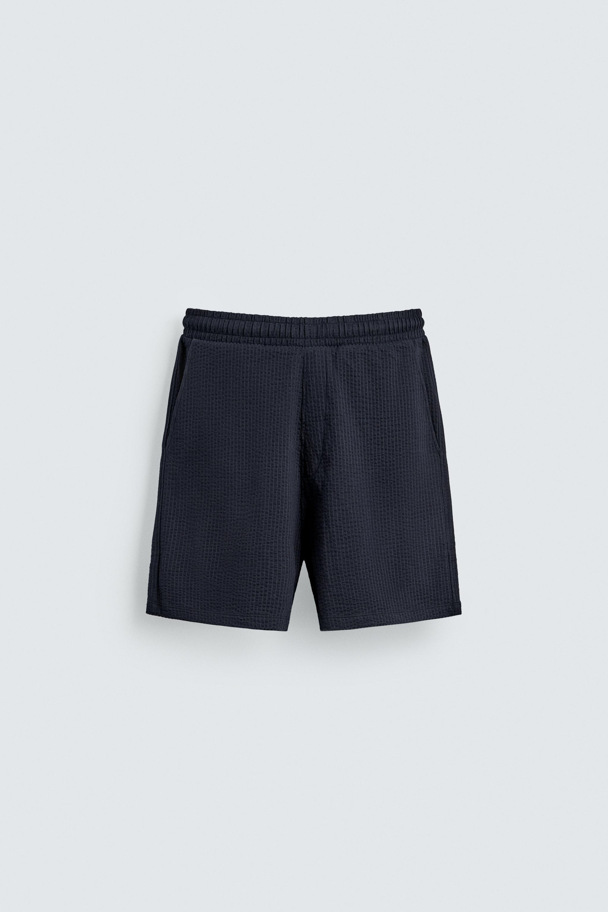 REGULAR FIT SEERSUCKER SHORTS