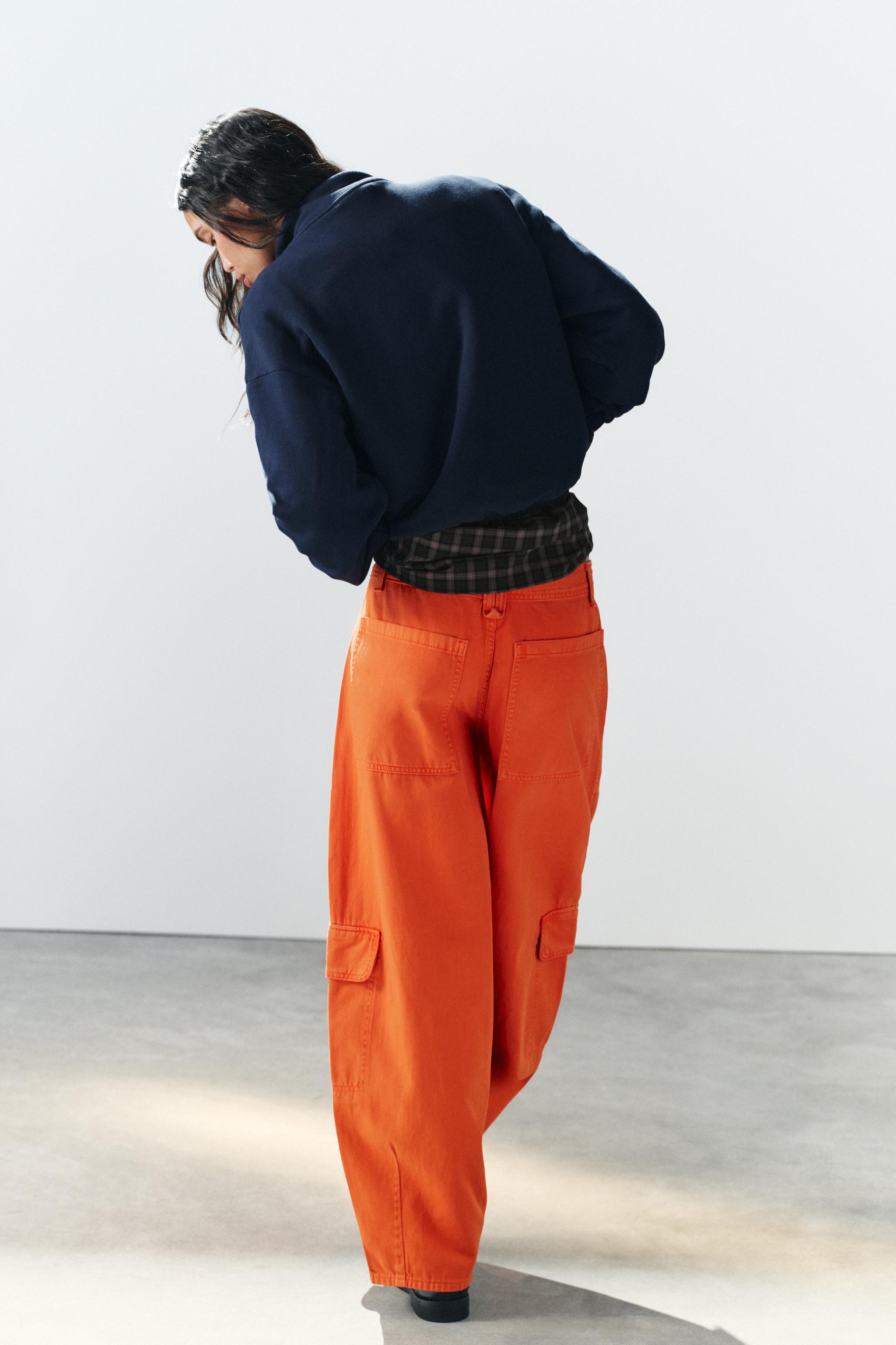 Zara OVERSIZE KARGO PANTOLON görsel 6