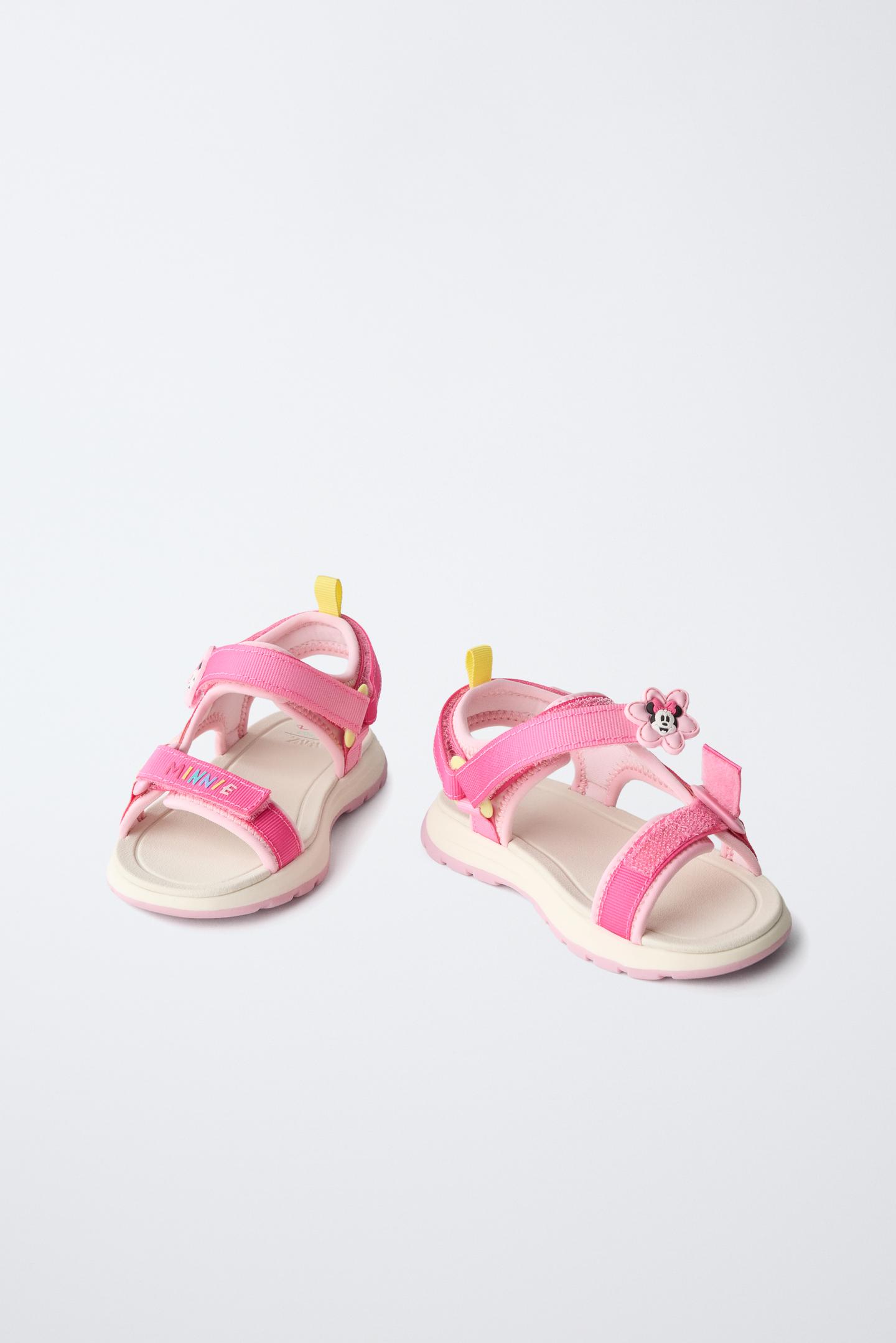 Детские сандалии Zara Minnie Mouse © Disney Technical, цвет: Розовый — фото 4