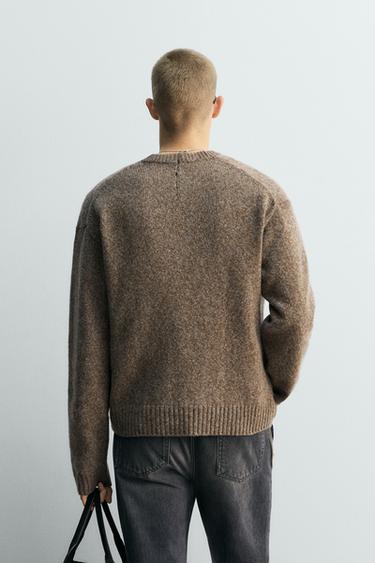 PULL COL EN V ÉDITION LIMITÉE - Marron de Zara - Image 2