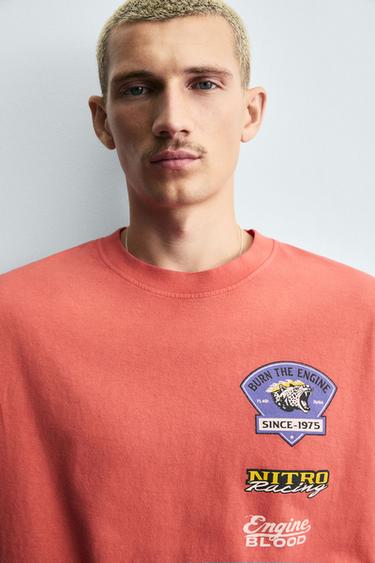 MOTOR GRAPHICS T-SHIRT - Reddish by Zara - Image 6