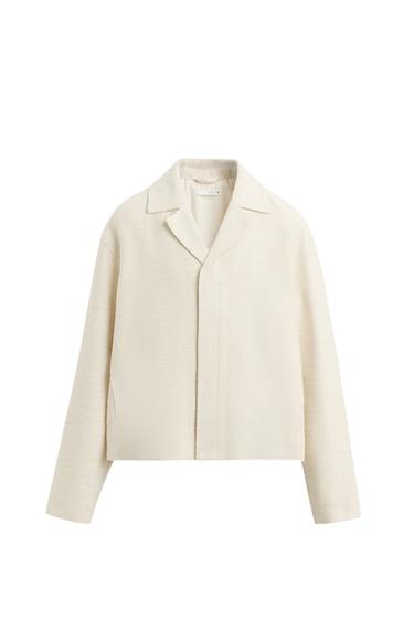 SOBRECAMISA ESTRUCTURA - Beige de Zara