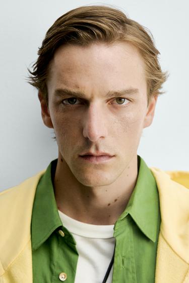 SWEAT LYOCELL - COTON ZIPPÉ À CAPUCHE - Jaune clair de Zara - Image 4