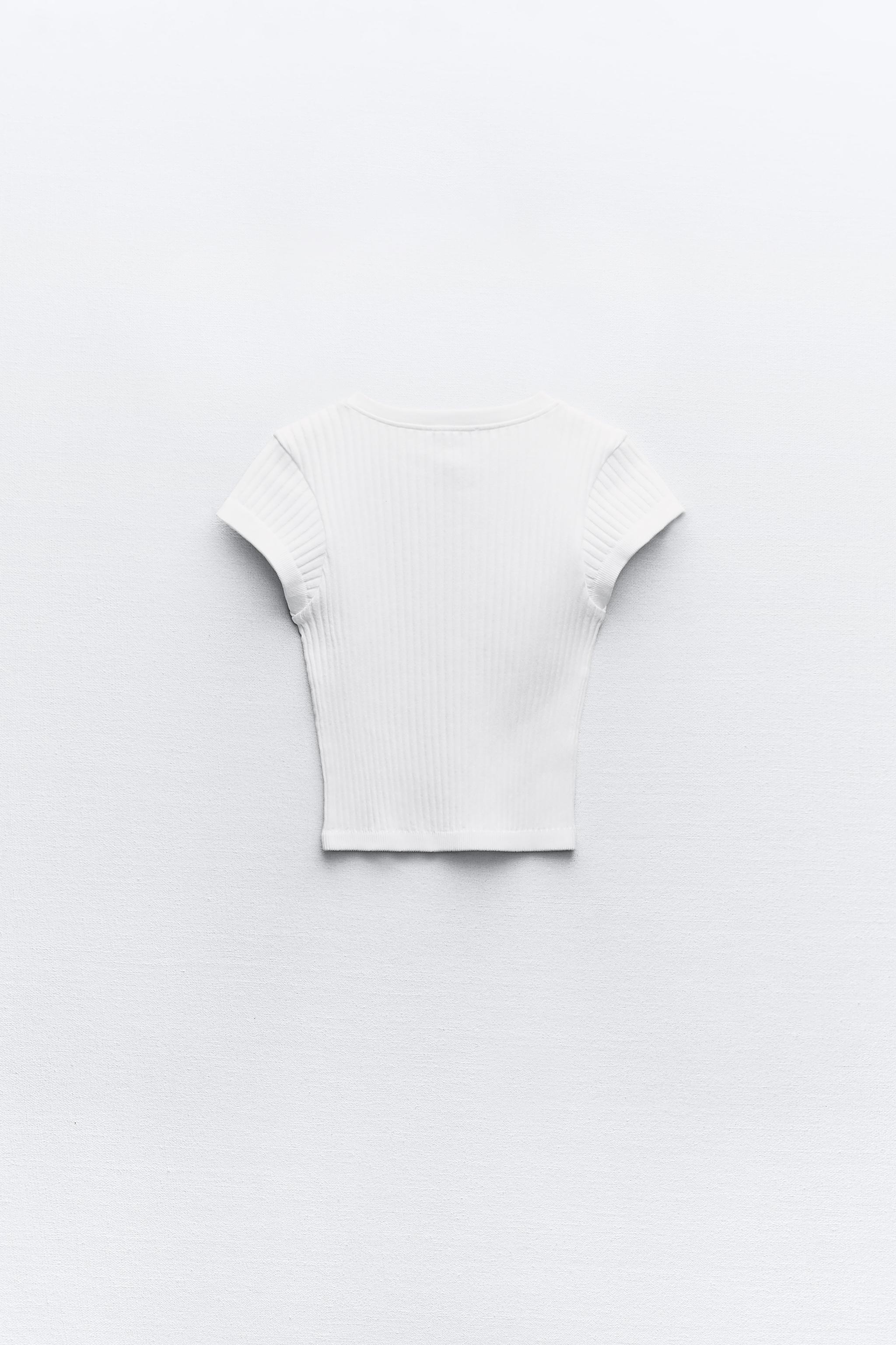 SEAMLESS ZIPPERED TOP - White | ZARA United States