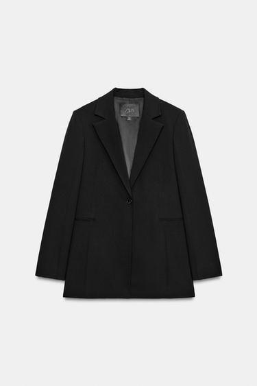 BLAZER SLIM EN LAINE ZW COLLECTION ÉDITION LIMITÉE - Noir de Zara - Image 7