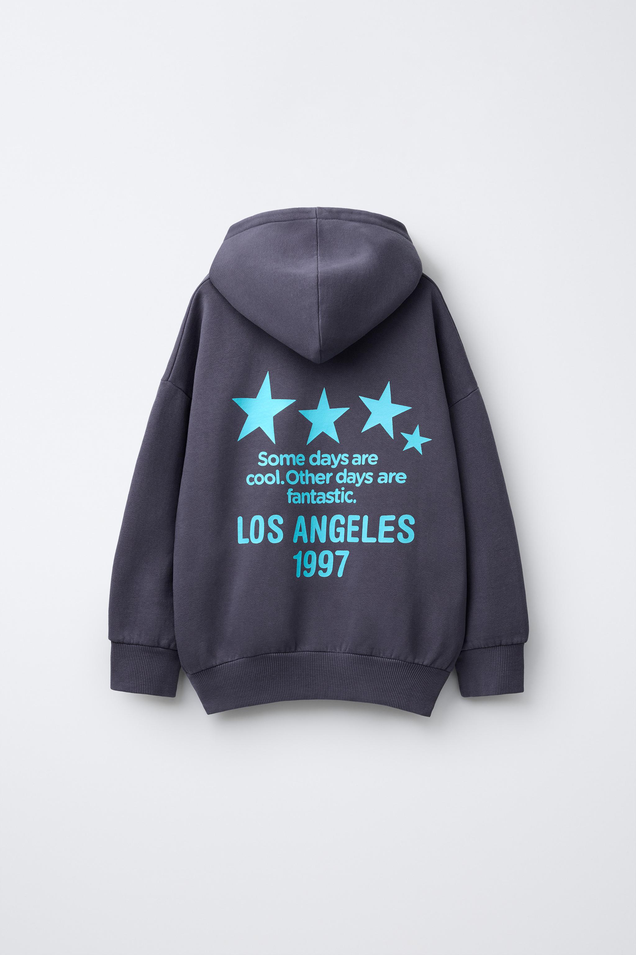 SWEAT À CAPUCHE IMPRIMÉ ÉTOILE