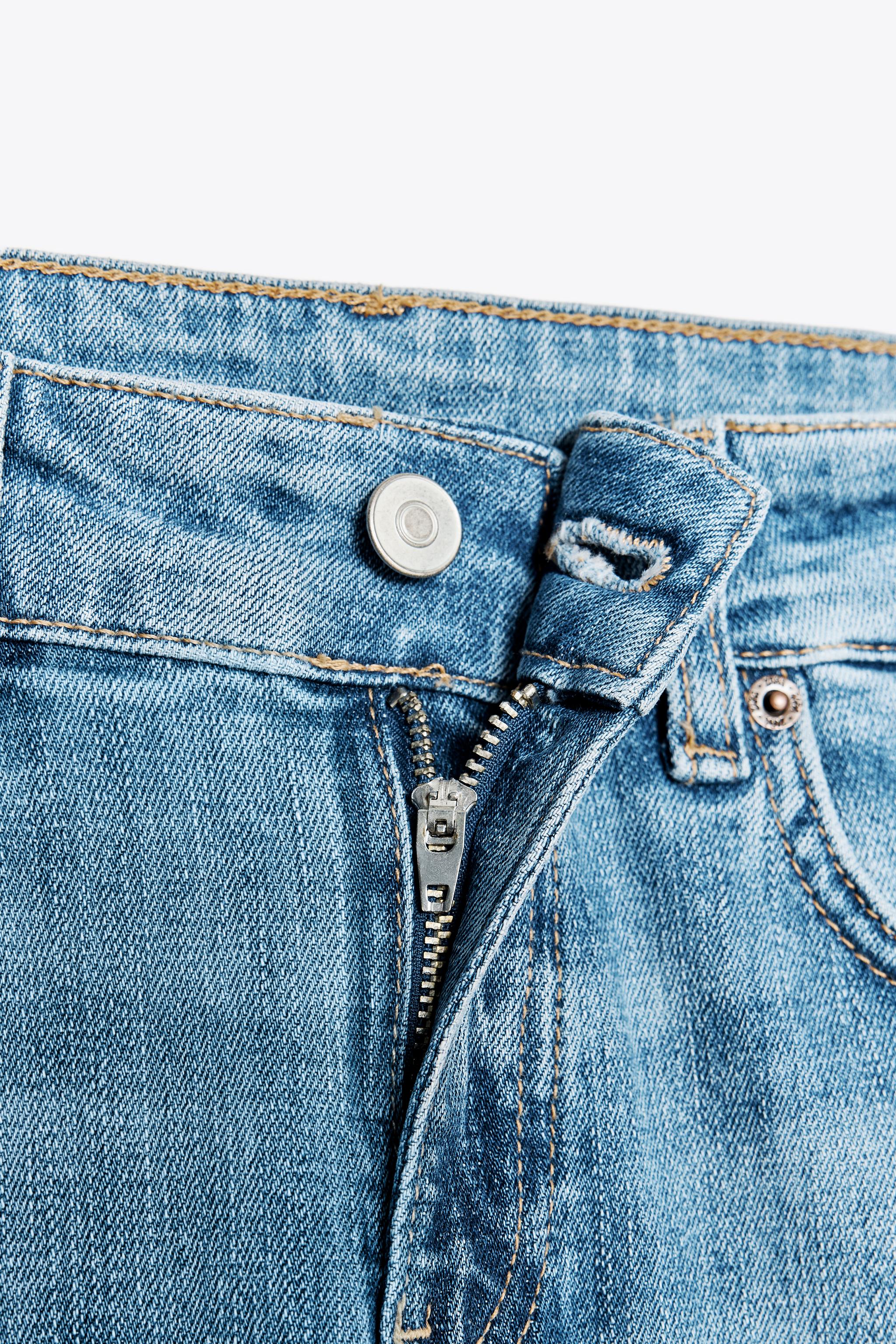 JEANS TRF BOOTCUT CINTURA BAIXA - Azul | ZARA Brasil