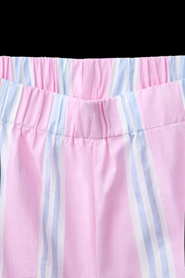 6-14 JAHRE/ SCHLAFANZUGHEMD UND BERMUDA MIT STREIFEN - Rosa von Zara