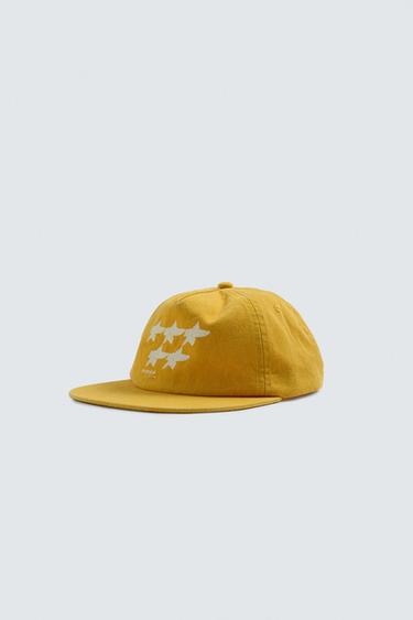 KAPA Z RAVNIM VIZIRJEM PUKAS SURF X ZARA - Rumena od Zare