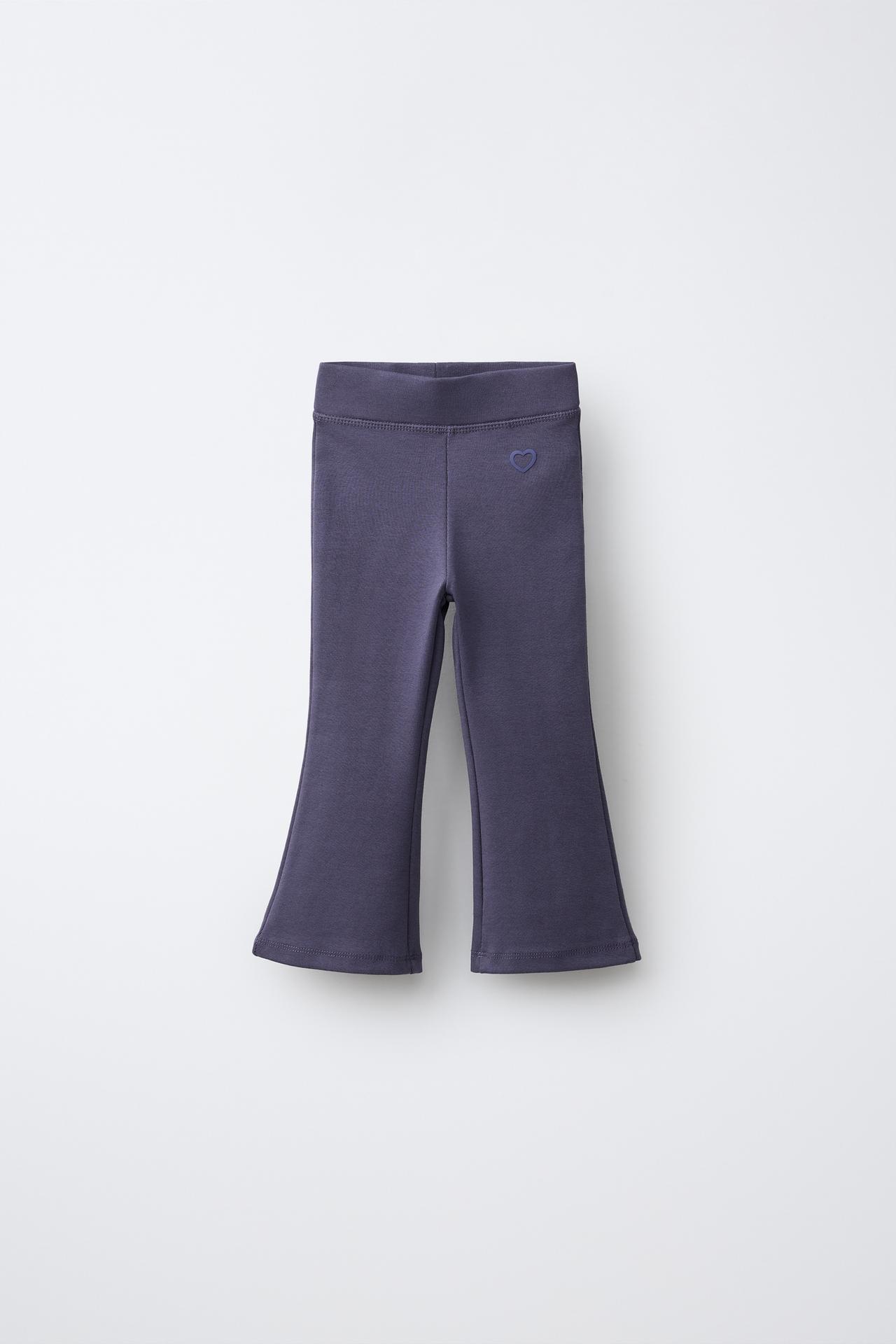 SPORTY FLARE LEGGINGS — Blue / Steel