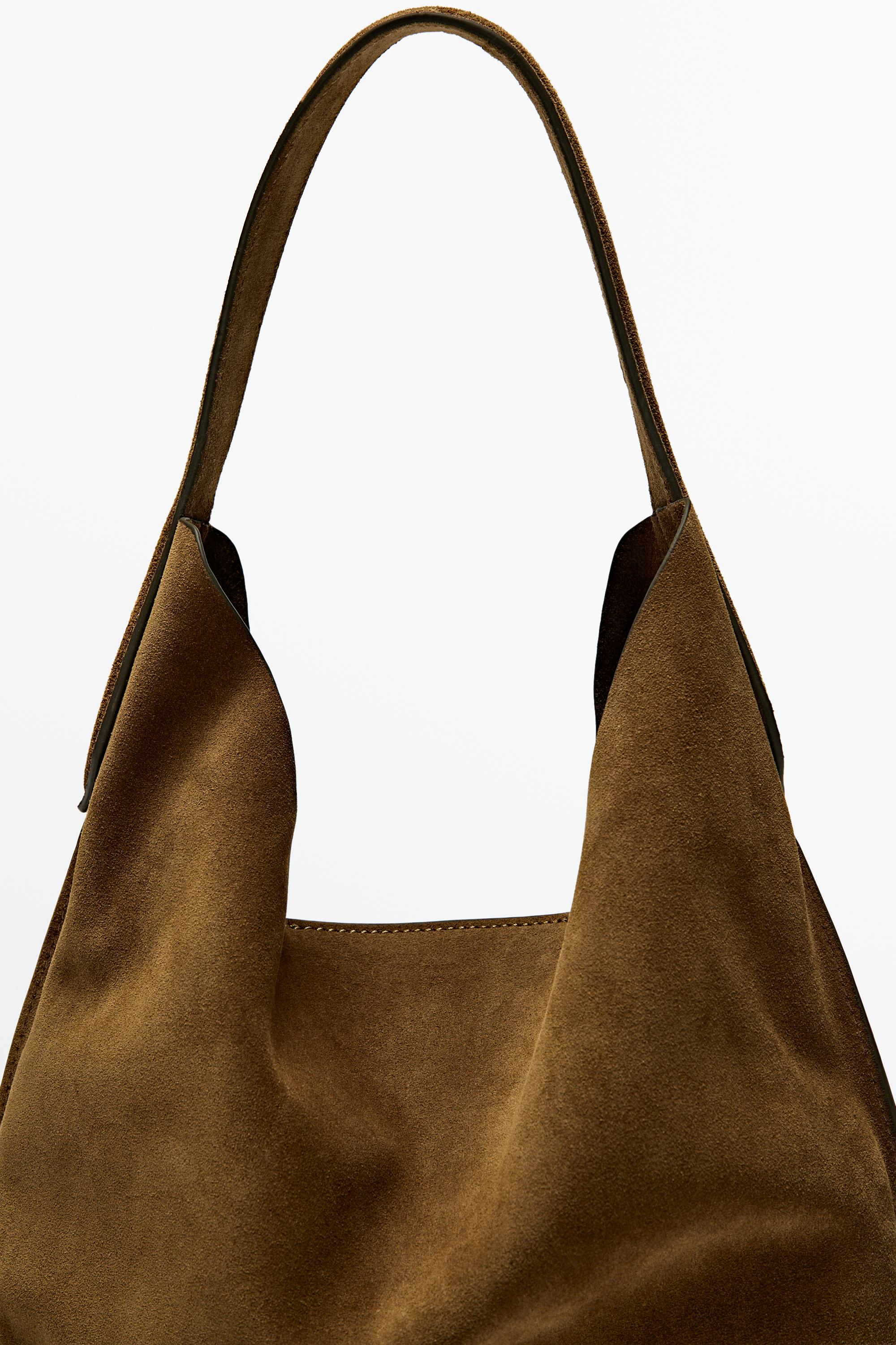 Split suede leather mini bag
