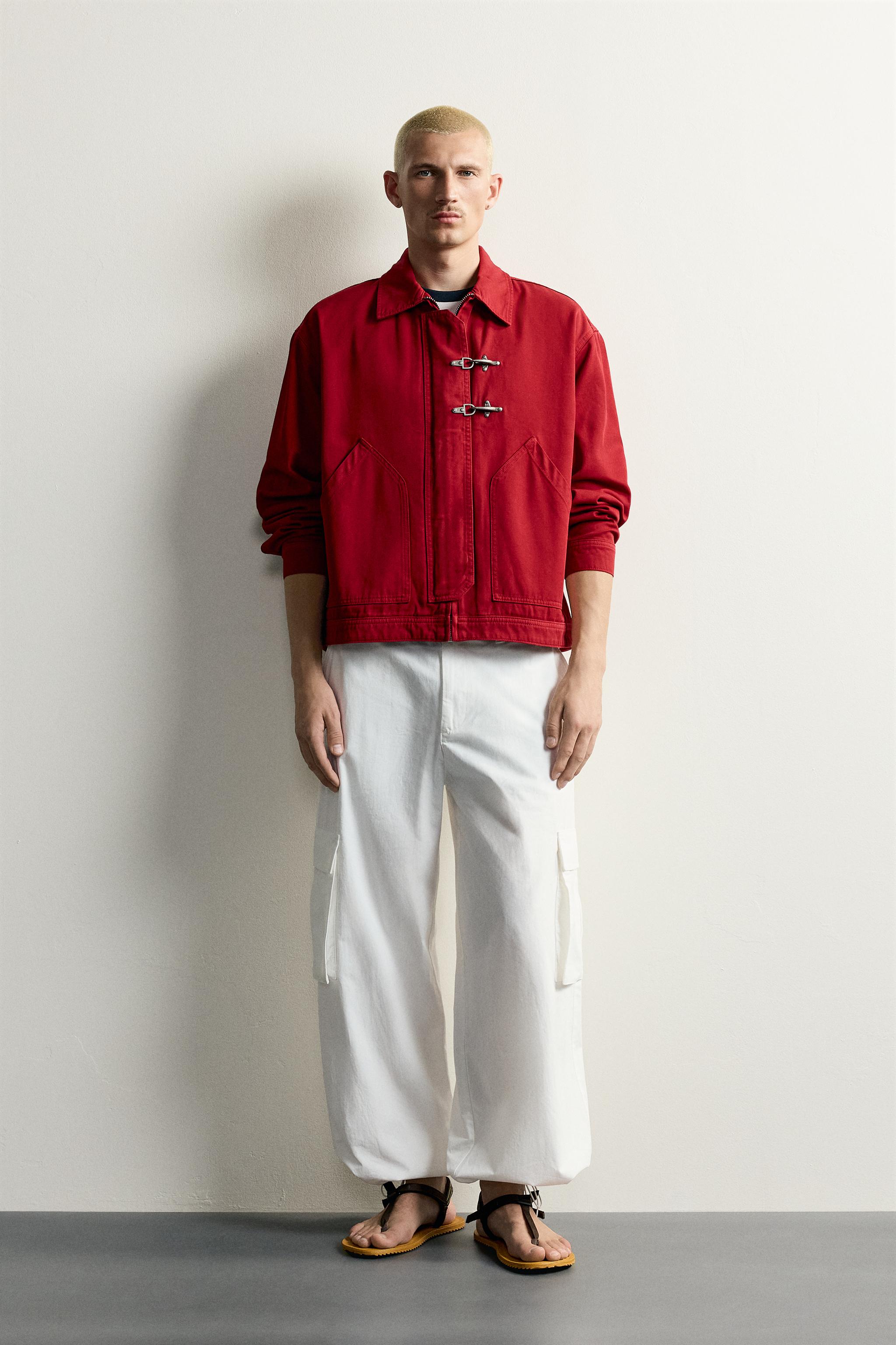 RELAXED-FIT JACKET WITH METAL FROG FASTENINGS
